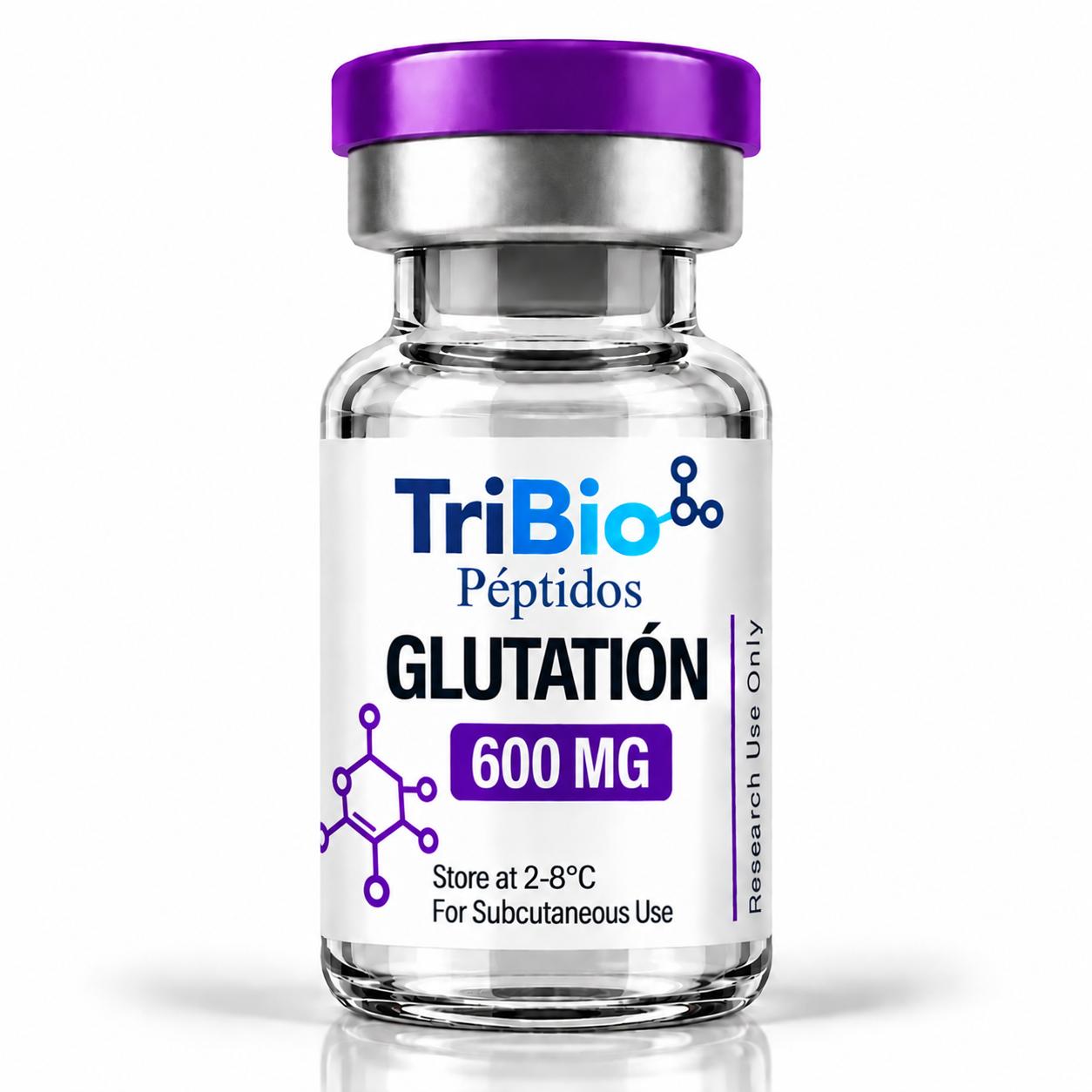 Presentación Glutatión 600 mg de TriBio Péptidos