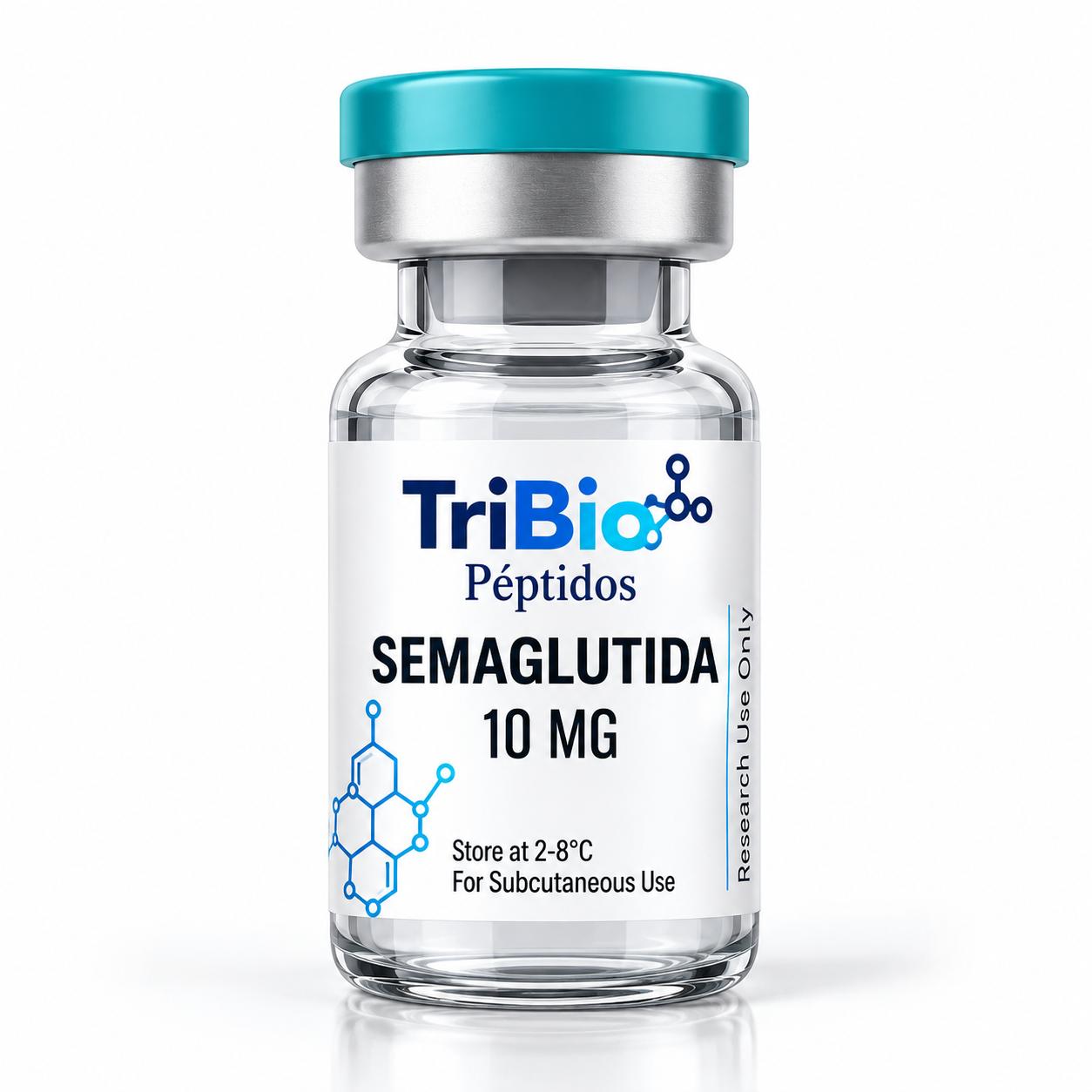 Presentación Semaglutida 10 mg de TriBio Péptidos