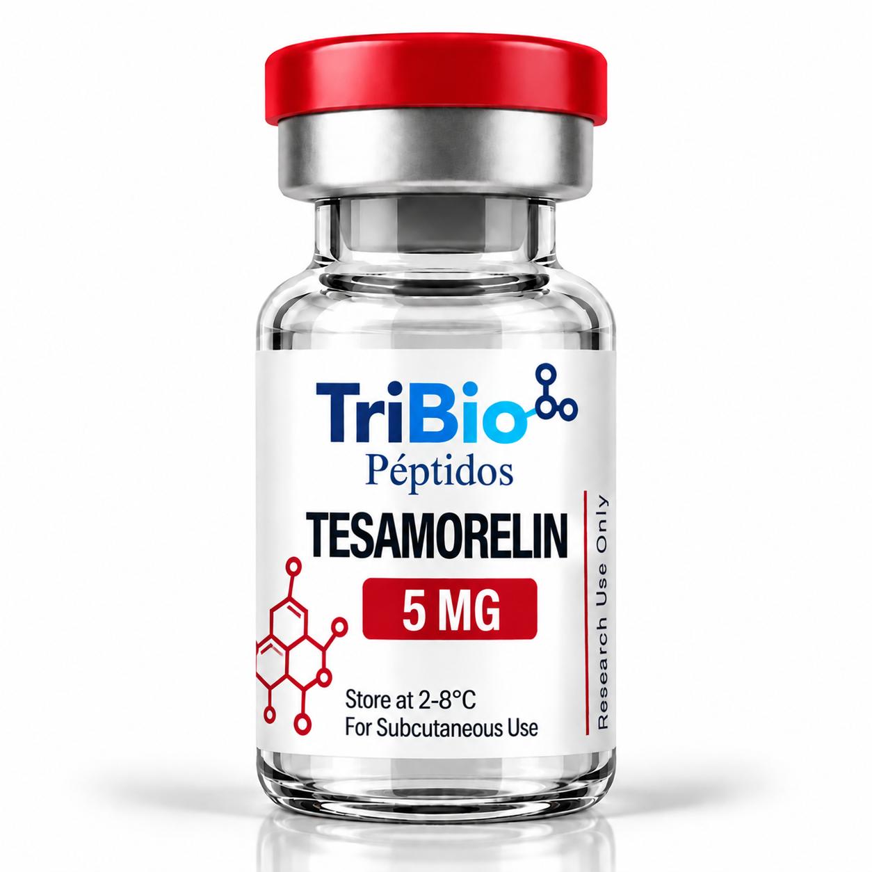 Presentación Tesamorelina 5 mg de TriBio Péptidos